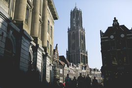 Dom tower and City hall Utrecht